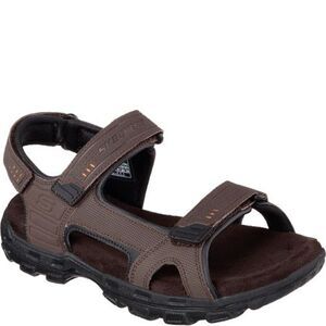 Skechers Men's Garver Louden River Shoes Brown Summer Relaxed Strap Sandals 10